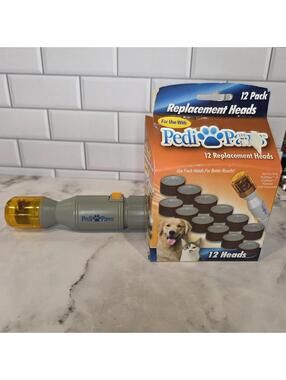 OEM Pedi Paws Pet Nail Trimmer Kit W/ 12 Replacement Heads Pack pet nails diy